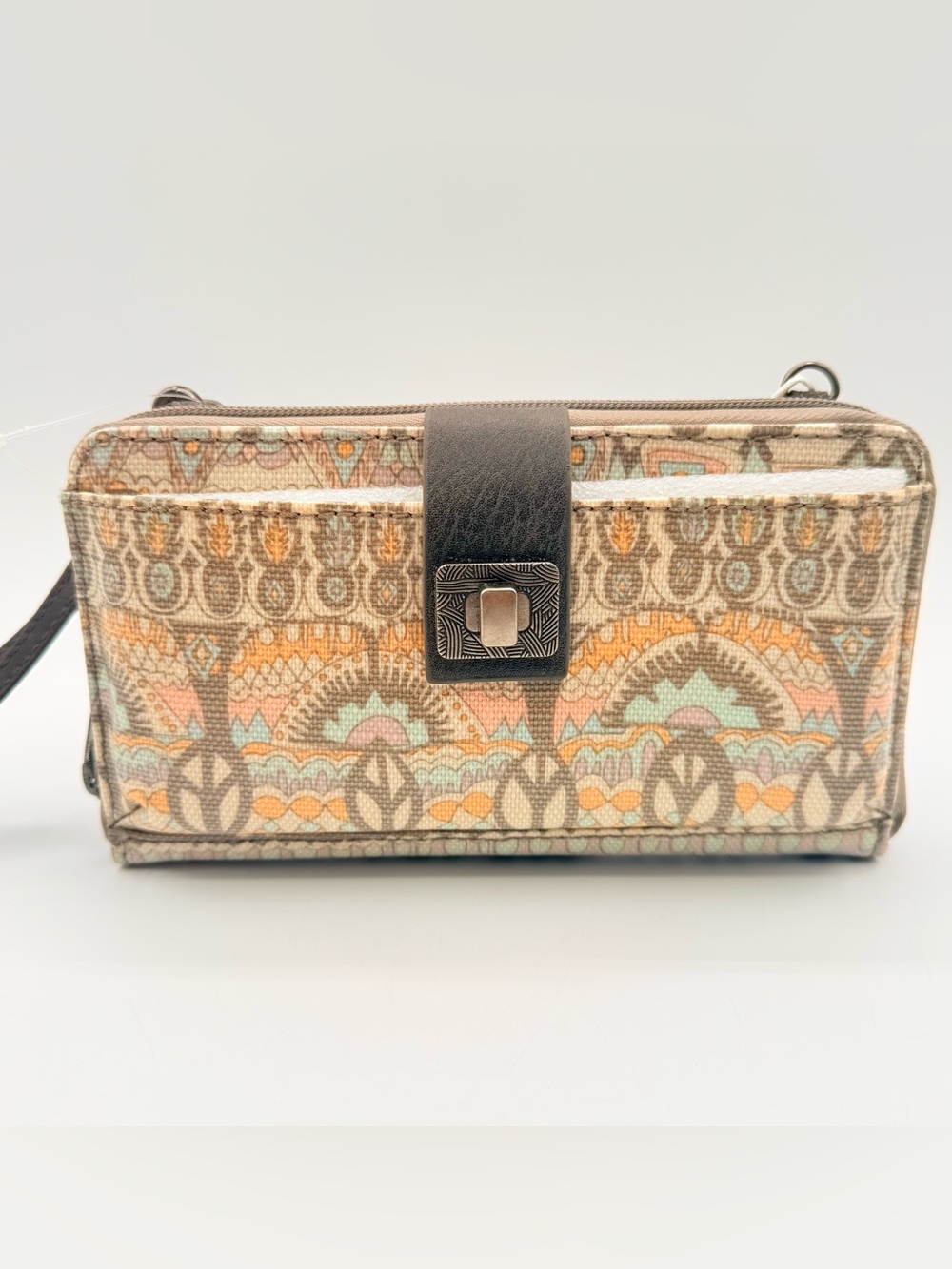 Sakroots Artist Circle Large Smartphone Crossbody Wallet Pastel OW NWT 108581